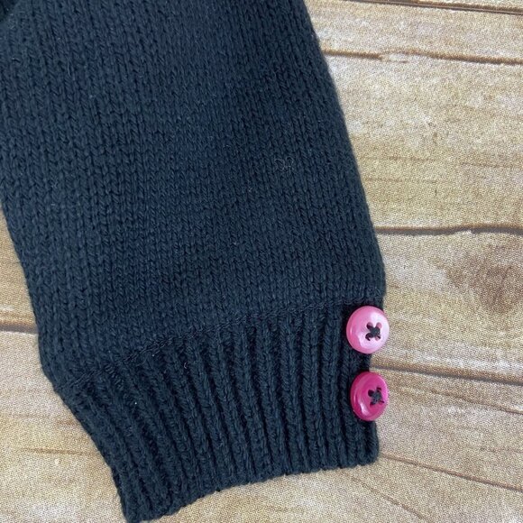 Gymboree Black Lined Cardigan Sweater 2T Double Layer NWT - Picture 3 of 5